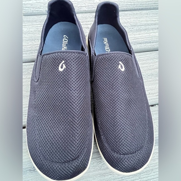 OluKai Men\'s Navy Mesh Slip-Ons Sneakers Lightweight Comfy 11.5